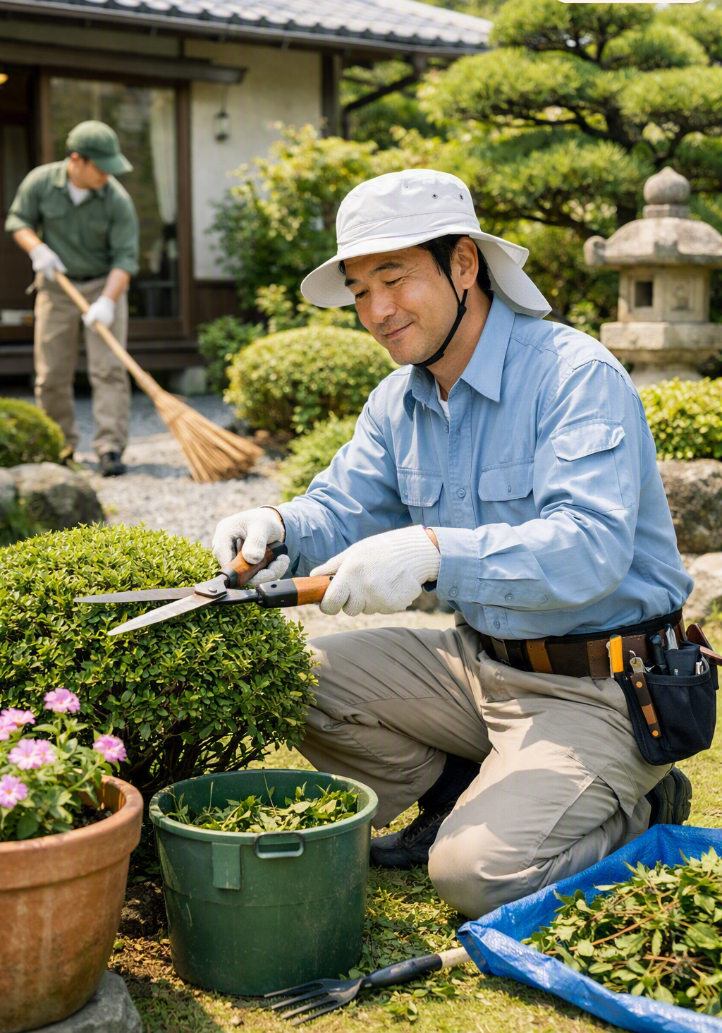 手入れされた庭
