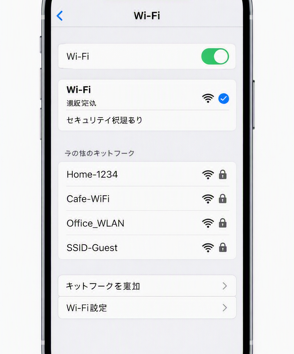 スマートフォンを操作する手元